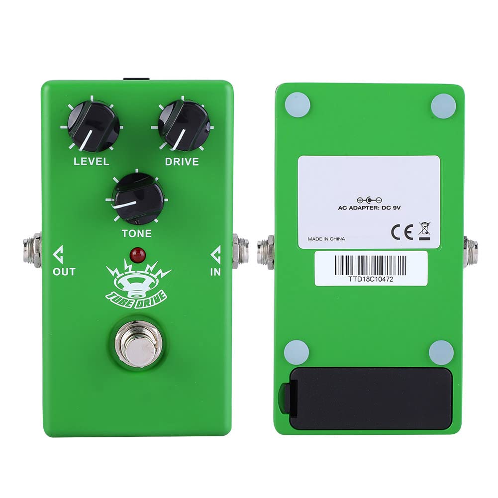 Gitara elektryczna Tube Drive Overdrive Efekt monoblokowy Ciepłe, naturalne bluesowe wzmocnienie sprzętowe Straightway LED 9V Black
