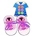 COSYOO Infilatura Giocattolo Vestiti Scarpe Divertente Gioco di Allacciatura Abilità Motorie Giocattolo per Bambini in Legno Scuola a Casa Cucito in età Prescolare
