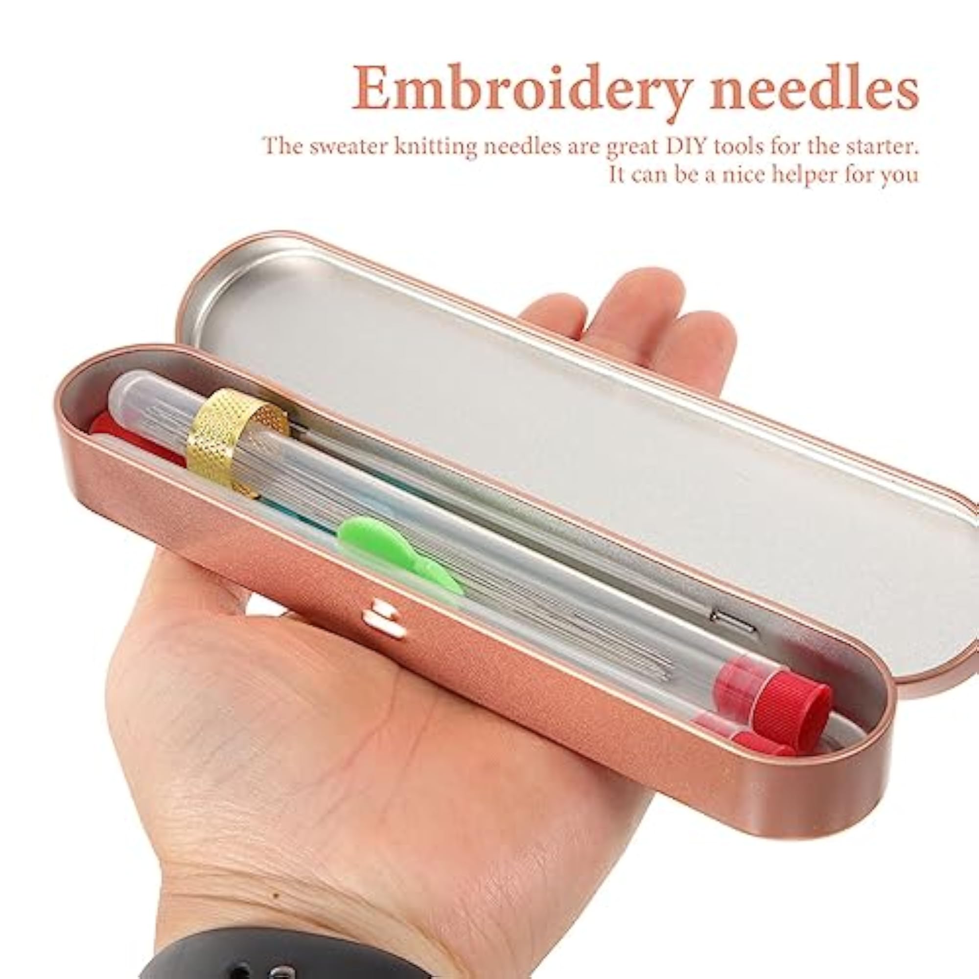 Hand Sewing Needles for Beginners with Comfortable Grip