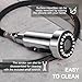TIORIY Kitchen Faucet Spray Head Replacement with 15 Adapters, Plastic Spray Nozzle for Kitchen Faucet 3 Modes, Compatible with American Standard Faucets, Pause Mode (Chrome)