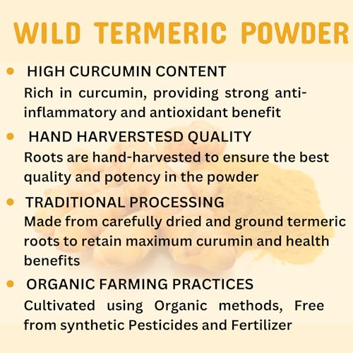 Wild Turmeric Powder 100% Pure Kasturi Turmeric for Face, Skin Care & DIY Beauty – Natural Powder for Acne, Dark Spots & Hyperpigmentation 5.3 oz Resealable Pack - Image 3