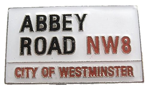 Metal Enamel Pin Badge Brooch 60's Music The Beatles Abbey Road Sign