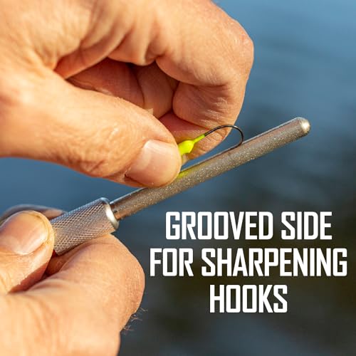 Smith’s 51446 Diamond Retractable Sharpener – Gold – Reversible Rod – Compact – Knife & Hook Sharpener – Straight & Serrated - Image 8