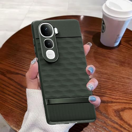 Image of amazon basics Shockproof Case for Vivo Y400 Pro 5G | Full Camera Protection | TPU Flexible Back Cover for Vivo Y400 Pro 5G (Military Green)