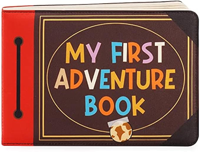 Urban Kiddy™ My First Adventure Book | Baby Photo Album | Soft Baby Book First Year Baby Album Gift Set for Newborn Toddler & Kids Baby Shower - Memory Album Holds 4x6 Photos