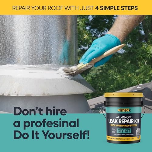 Image of Advanced Waterproof Sealant DIY Kit - Industrial‑Strength Liquid Rubber Membrane, Durable & UV‑Resistant Roof & Gutter Patch