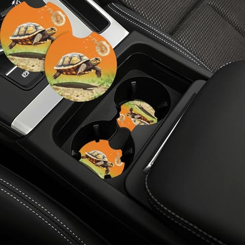 Portavasos para auto con diseño de tortuga 2 unidades miniatura 2