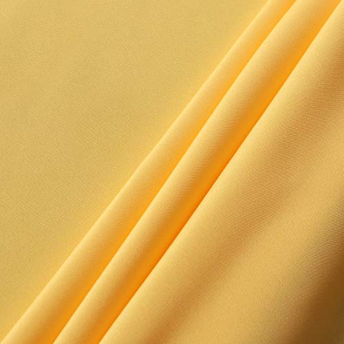 Image of sancua Rectangle Tablecloth - 60 x 102 Inch - Stain and Wrinkle Resistant Washable Polyester Table Cloth, Decorative Fabric Table Cover for Dining Tables, Buffet Parties and Camping, Yellow