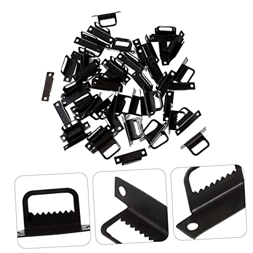 Image of 100pcs Shaped Picture Frame Hangers Easy Install Photo Hanging Hardware for Wall Art Suitable for Framed Pictures Posters and More