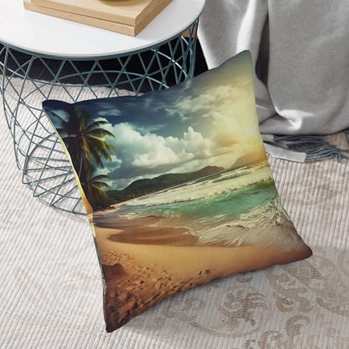 Housse de coussin velours côtelé douce pour rénover un canapé usé 50x50