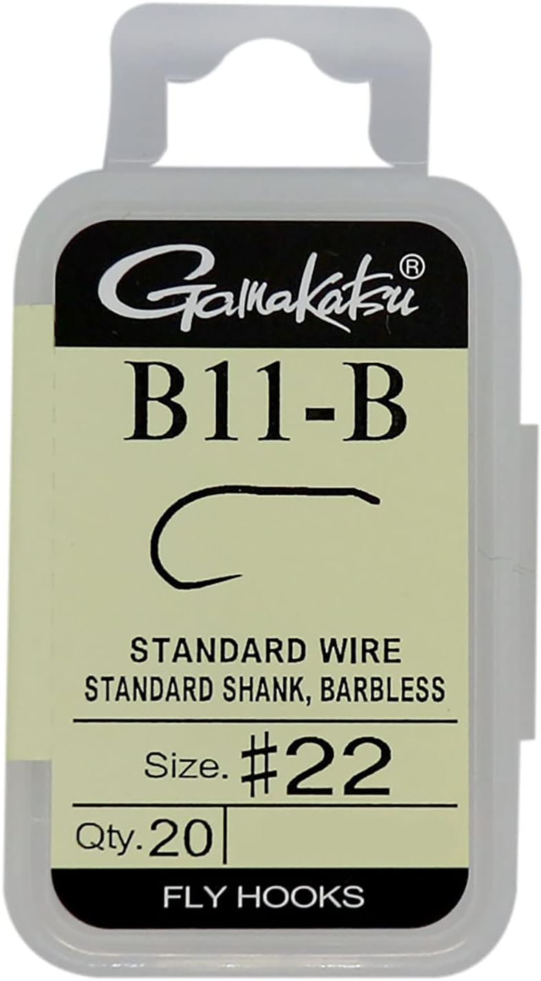 Gamakatsu 6653 Fly Hook, B11-B, Flat Black, Various