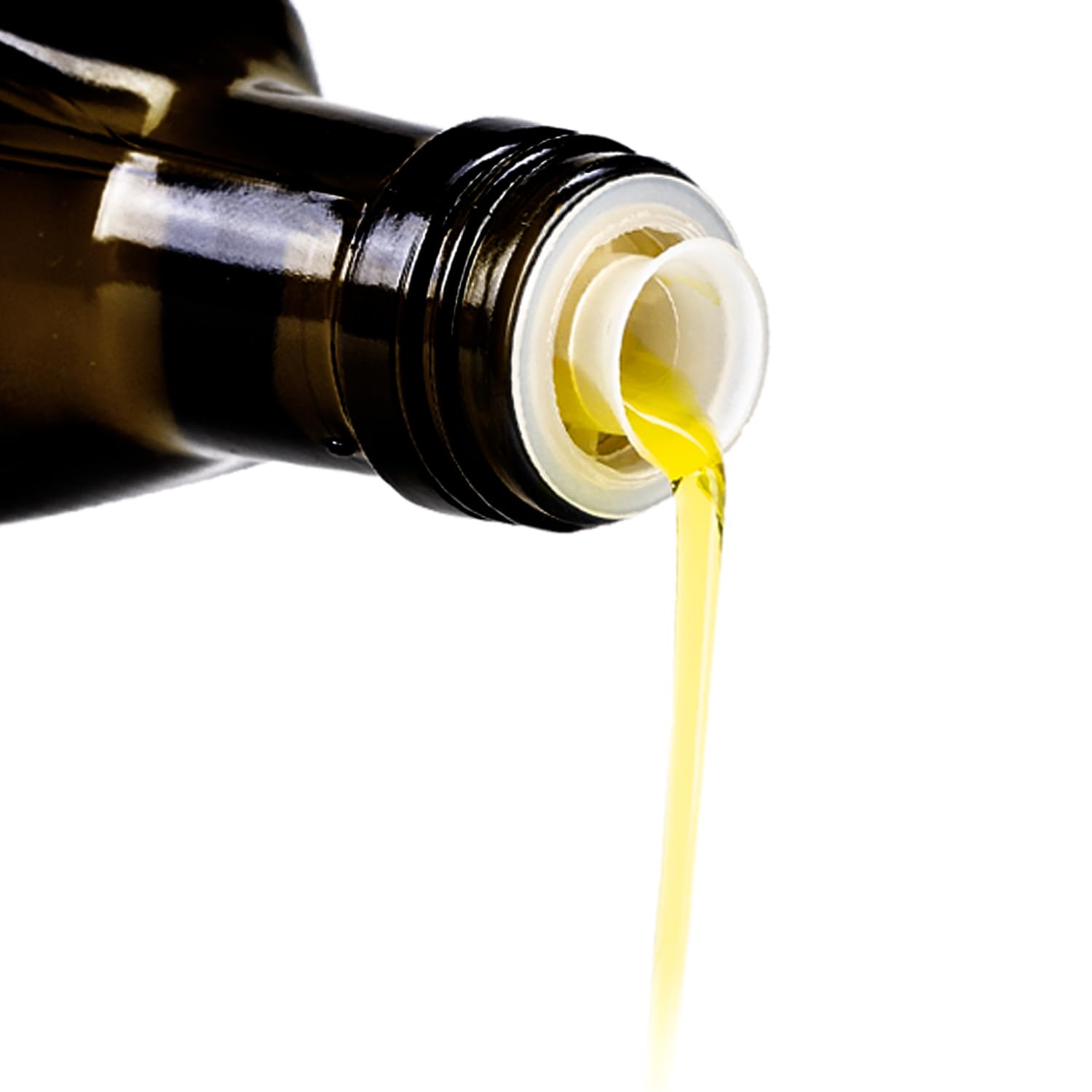 Lot de 25 bouteilles en verre 1000 ml (1 L) vert olive, pour huile, vinaigre, vin et liqueurs, bouteilles de haute qualité pour la restauration et le stockage