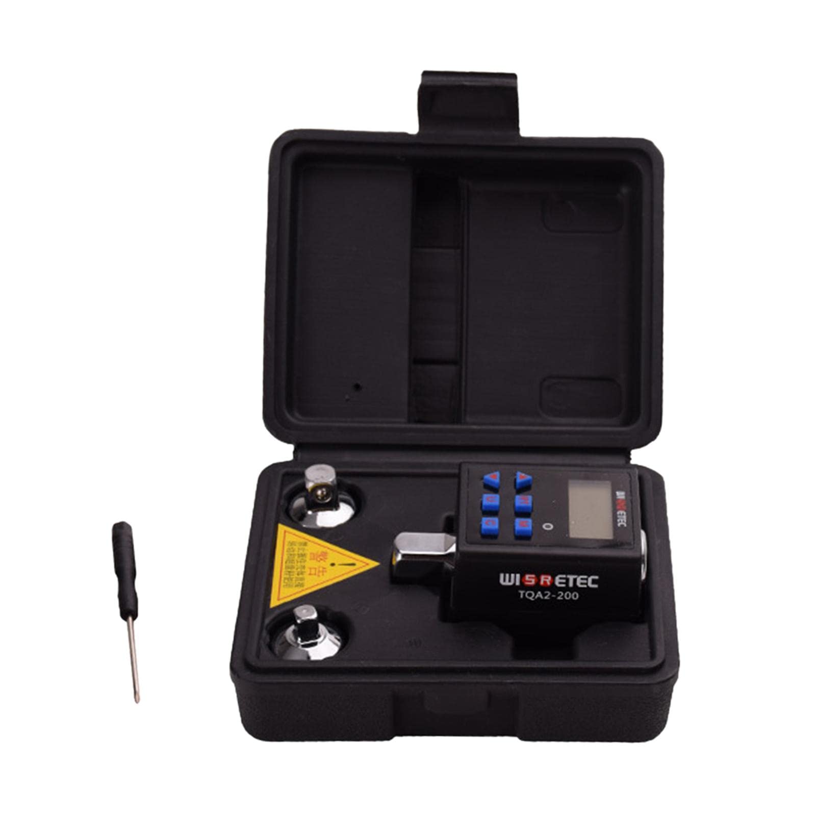 Llave dinamométrica ajustable digital, herramienta de pantalla digital electrónica, medidor de medición de torsión de acero para mantenimiento, TQA2-200