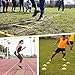 LYKAN FIT 20ft Sports Agility Ladder for Men Women and Kids, Speed Youth Soccer Agility Training Equipment for Football, Exercise, Tennis, Legs Workout with Speed Parachute and Carry Bag