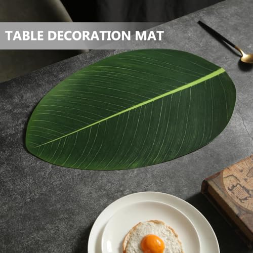 Set de table feuille de cuisine PEVA imperméable lavable Ciieeo - 4