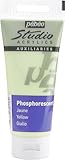 Pebeo - Acrylic Fine Studio Acrylics - Phosphorescent Gel Yellow - Phosphorescent Gel Yellow 100ml/3.38oz