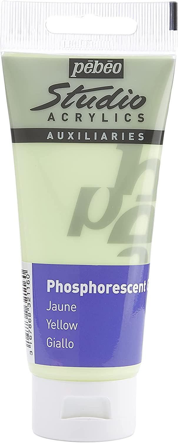 Acrylic Fine Studio Acrylics Phosphorescent Gel Yellow 100ml/3.38oz 100 ml tubes 832116
