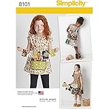 Simplicity Pattern 8101 Child's Dress and Tunic from Dottie Angel SEWING PATTERN, Size A (3-4-5-6-7-8)