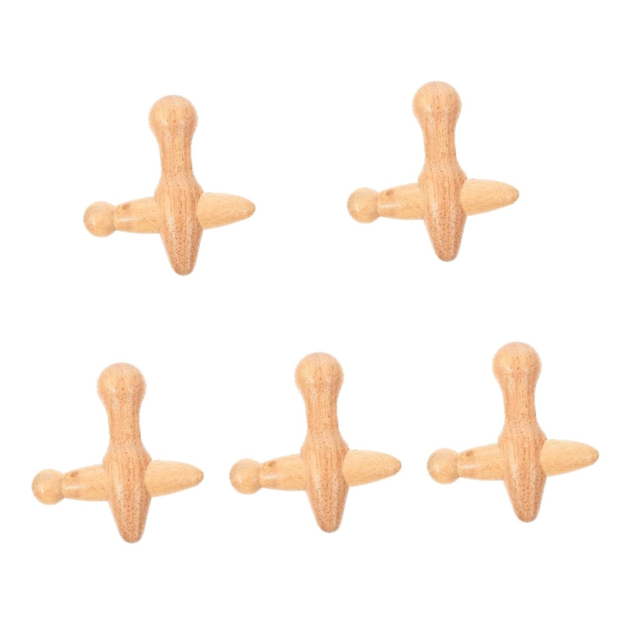 FRCOLOR 5 Piezas Palo De Masaje Herramientas De Masaje Masajeador De Vientre Masajeador De Reflexologia Podal Masajeadores De Manos Masajeador De Manos Junta Spa De Pies De Madera Beige
