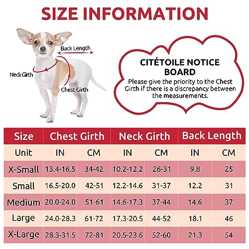 CITÉTOILE Dog Coat - Water-Resistant & Windproof Dog Jacket with Sherpa Lining, Leash Hole & Pockets, Red - Image 2