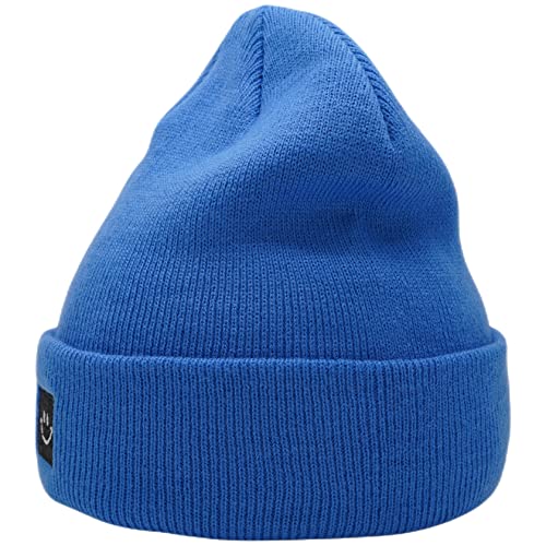 Image of 55cube Knit Beanie Hat Cuffed Plain Skull Cap for Men Women