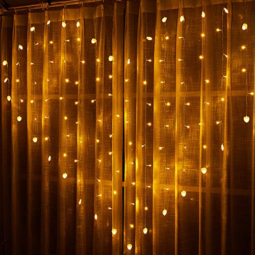 DLMAONNLED Ramadan Lights,Remote Control Wall Flashing Hanging Lights,Bedroom Party Wedding Decoration,Home Decor Lighting,Indoor Outdoor Christmas Halloween (Warm White)