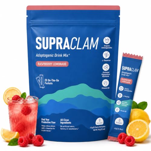 Jello Cortisol Cocktail Pulver 20 Stücks Cortisol Senken Pulver zum Abnehmen mit L-Theanin Ashwagandha Magnesiumglycinat & Vitamin D3 Himbeer-Zitrone Geschmack für Fokus Balance & Wohlbefinden