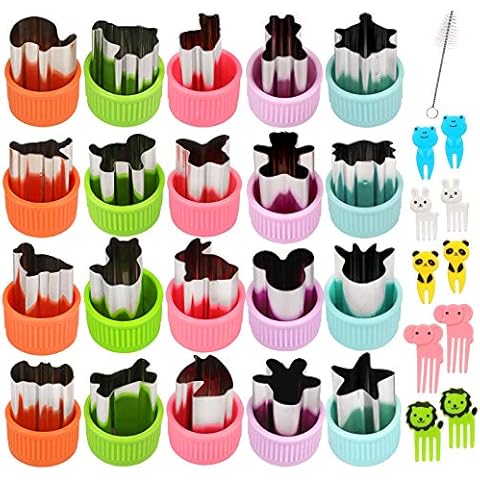 Pwsap 31Pcs Fun Vegetable Cookie Cutters Set Cover