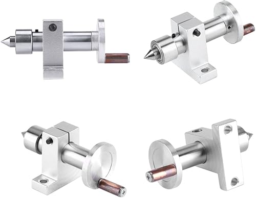Miniatura 2 de Centro giratorio de doble rodamiento ajustable Centro giratorio Piezas de bricolaje para mini máquina de torno Herramienta de carpintería
