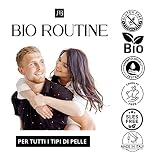 Bio Routine Oczyszczająca maska do twarzy dla mężczyzn i kobiet - nawilżające działanie przeciwzmarszczkowe przeciw plamom rozświetlające śliniaczek ślimak tlenek cynku witamina C 100 ml