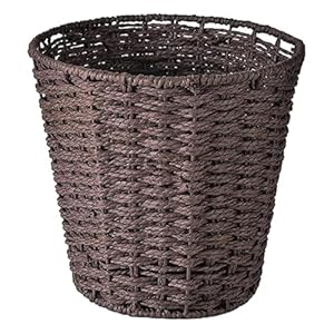 Zuvo Runder Papierkorb aus Weidenkorb 25 cm