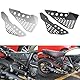 Motorradzubehör Aluminium Side Mid Rahmen Cover Panel Schutzfolie Verkleidung für Scrambler Sixty/Desert Sled/Vollgas/Urban Enduro (Schwarz)