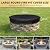 Round Fire Pit Cover for 46–51 Inch In-Ground Fire Pits, Heavy Duty 600D Oxford Waterproof & Weatherproof Outdoor Firepit Cover, Fits Built-in Stone Fire Pits All-Season Protection