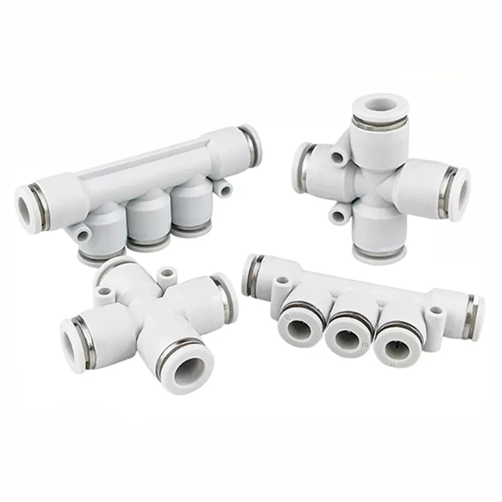 Conector neumático PK de cinco vías para tubo de manguera PU de 12mm PK-12