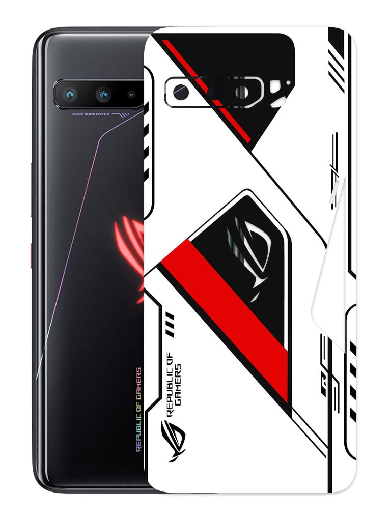 AtOdds - Compatible for Asus ROG 3 - Mobile Back Skin Rear Screen Guard Protector Film Wrap (Only for Back & Camera) (Rog Red) (B0BQYSJZCN) Amazon Price History, Amazon Price Tracker