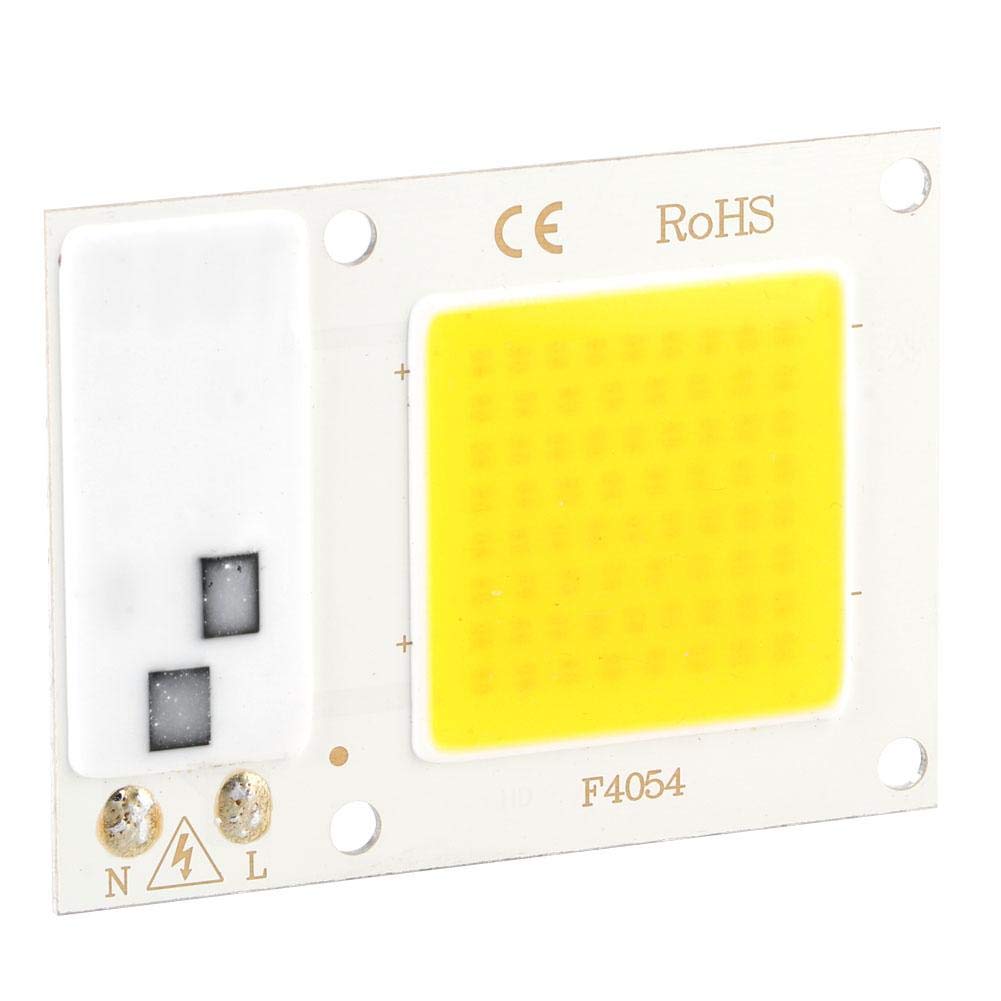 Fdit Chip LED COB 20W 220V Alta Potenza, Sorgente Luminosa Bianco Caldo per Illuminazione a Risparmio Energetico