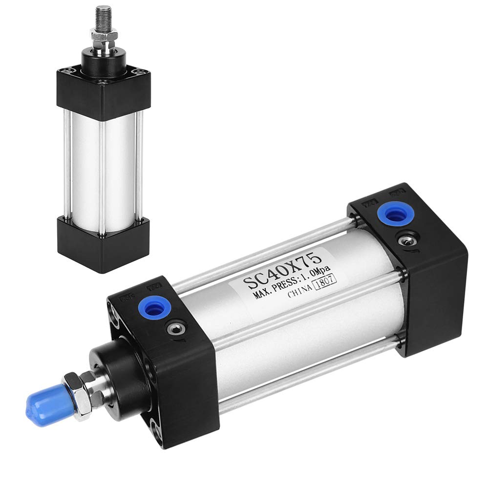 Air Cylinder, SC40 Air Pneumatic Cylinder Double Acting, 25mm, 50mm, 75mm, 100mm, 125mm, 150mm, 175mm, 200mm Stroke Air Cylinder Double Action (optional stroke)(SC40X150) — Amazon image 10
