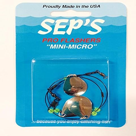Sep's Pro Fishing Lures Mini Micro Flashers Colorado Style Silver Trolling Blades Cover