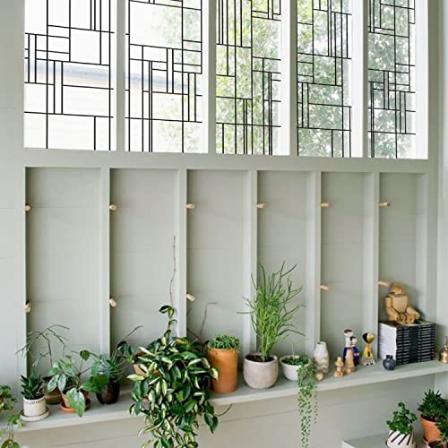 Liveinurban SE110-45X310-FBA Geometric Transparent Static Cling Window Film cover