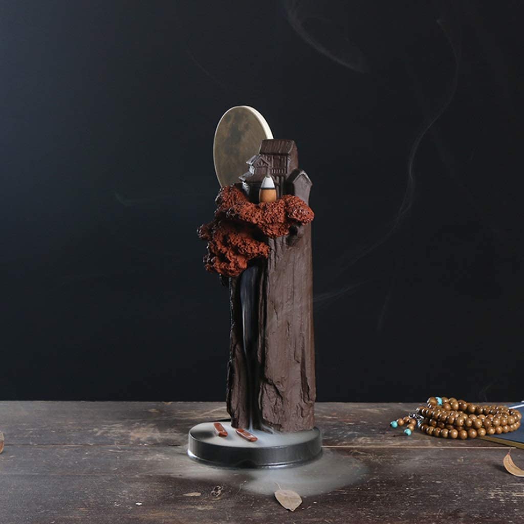 Porta Incenso Bruciatore Incenso Bruciatore Di Incenso A Cascata In Ceramica Con Riflusso Porta Incenso Home Decor Mountain Zen Incenso Portaincenso Per Famiglia