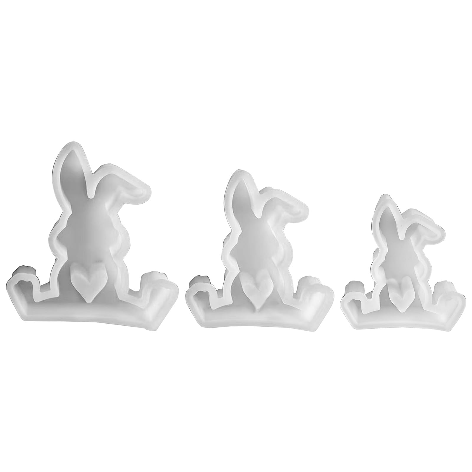 Jazuaiao Silicone Sitting Castings Soap Baking Molds 3D Resin Scented Sitting Resin Animal Silicone Baking Home Decorations