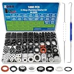 ZDBB – ZDBB 1000 Pcs 18 Größe O Ring Kit + 18 Größe Gummi Unterlegs