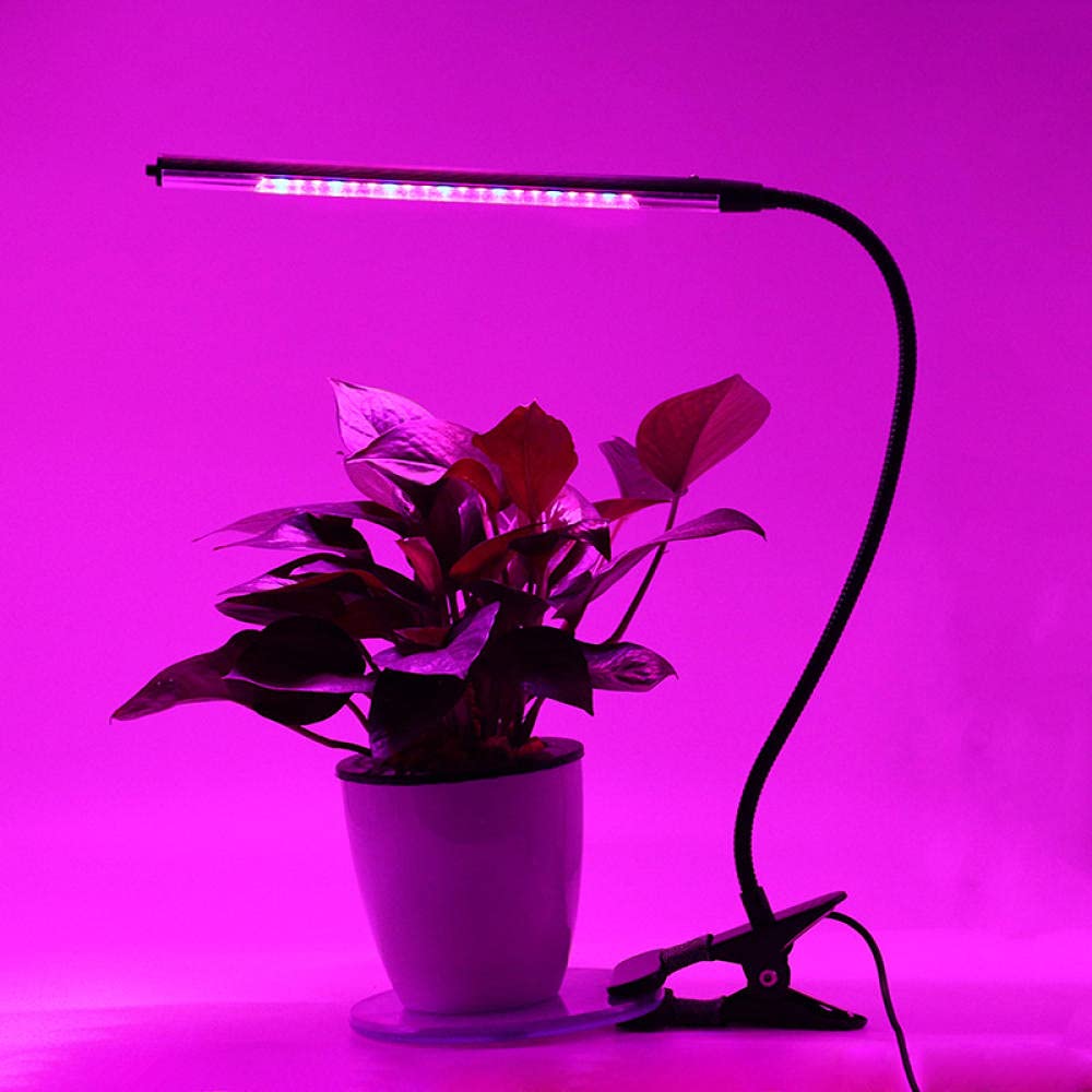 Luci A Clip Lampada Pinza Luce da Lettura Luce da Lettura Clip Luce Piante A LED, Luce di Crescita, Luce Riempimento Succulente, Piantando Lampada A Clip-4-Testa-Tempo