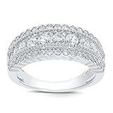 Wholesale Diamonds 10K White Gold 1.25 Carat Real Diamond Engagement Ring Wedding Bridal Ring Fine Diamond Jewelry (1.25 Ct,H-I Color,I1-SI2 Clarity),Size 7