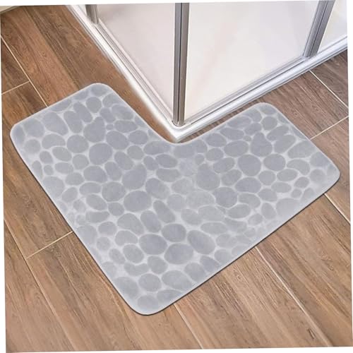 Tapis de bain minimaliste antidérapant texturé format L 80 cm - 3
