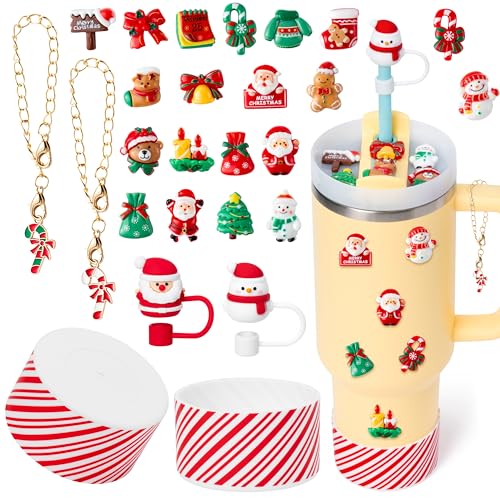 Accessoires de Noël pour Tasse Stanley - Cadeau idéal avec stickers et breloques