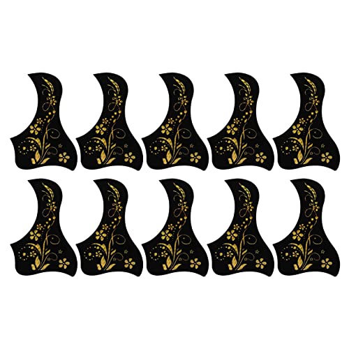 Pickguard pour guitare Bon cadeau 10 Pickguards pour guitare acoustique Facile à enlever et à décorer (Or) - Les Beatles, Paul McCartney, John Lennon, RIngo Starr, George Harrison Pickguard pour guitare Bon cadeau 10 Pickguards pour guitare acoustique Facile à enlever et à décorer (Or) – Image 8