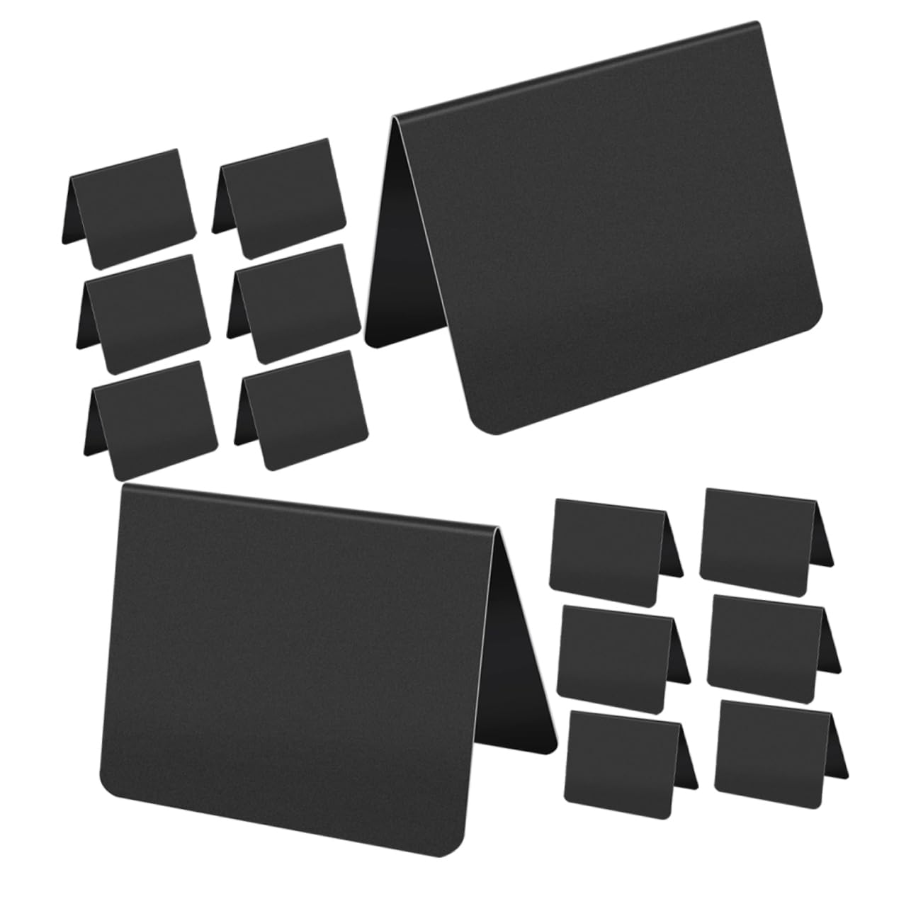 Operitacx 60 Piezas Mini Letrero De Pizarra Signos De Menú Pizarras De Escritura Tableros De Precios De Mensajes Tableros De Precios De Escritorio Dibujar Signos De Polivinilo Black