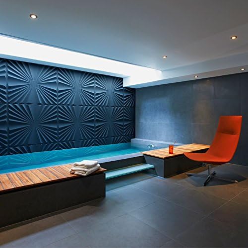 3D Decorative Panels Wall Forms 32.9 ft2 / (12 Panels of 50ร50 cm / 19.6ร19.6 in) (Conch)
