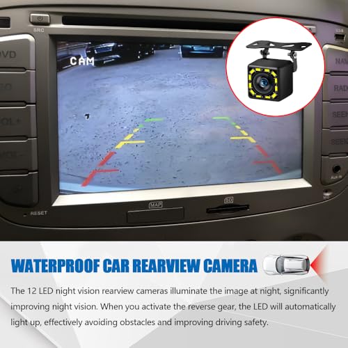 Image of Zufoty HD Backup Camera, IP69 Waterproof Car Rear View Camera, 170 Degree Wide Angle Rearview Reversing Camera, PMD2A-S Clear Night Vision Reverse Cam Kit for Vehicle SUV RV Pickup